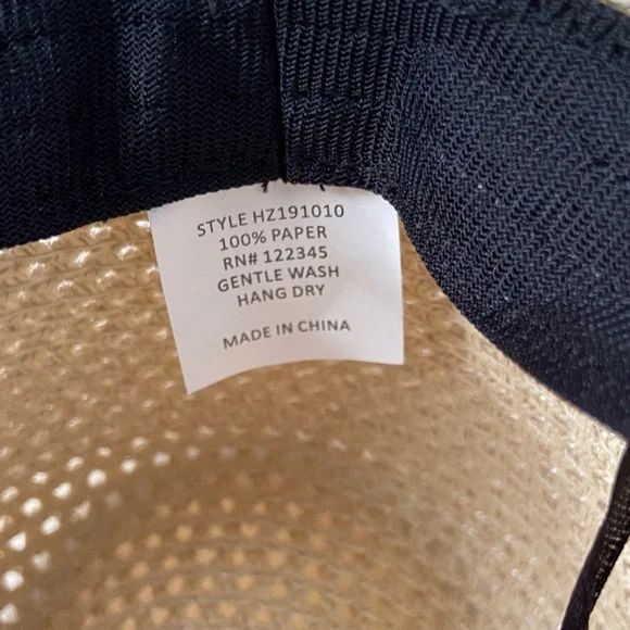 NWOT/ Stylish Tan Woven Cowgirl Hat - Picture 8 of 8